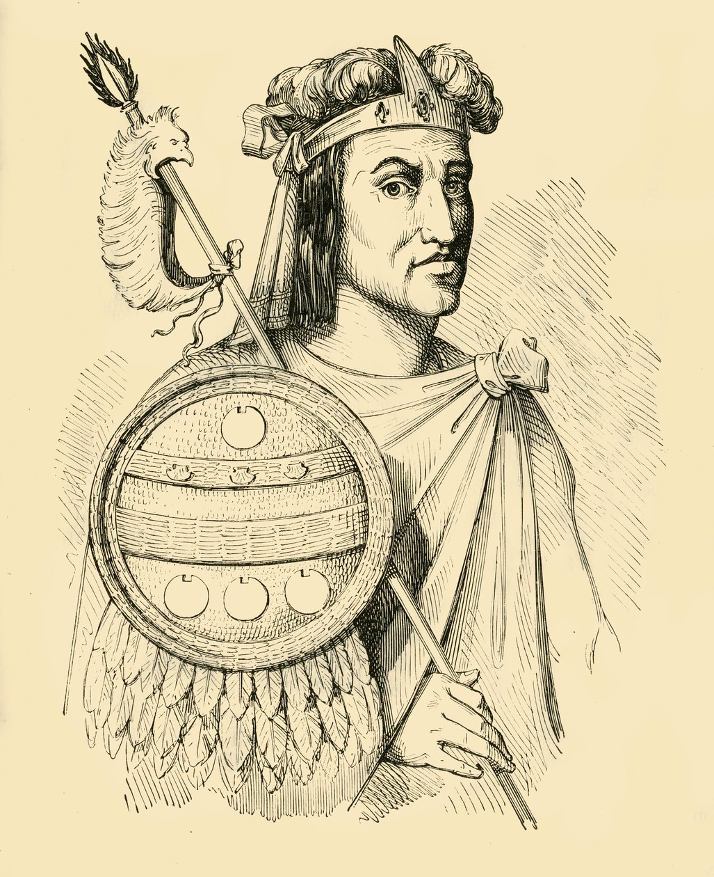 Montezuma, 1519-1520, 1890 by Unbekannt