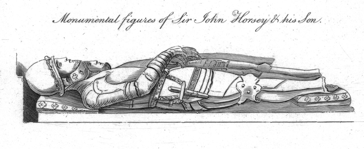 Monumental Figures of Sir John Horsey and His Son by Unbekannt