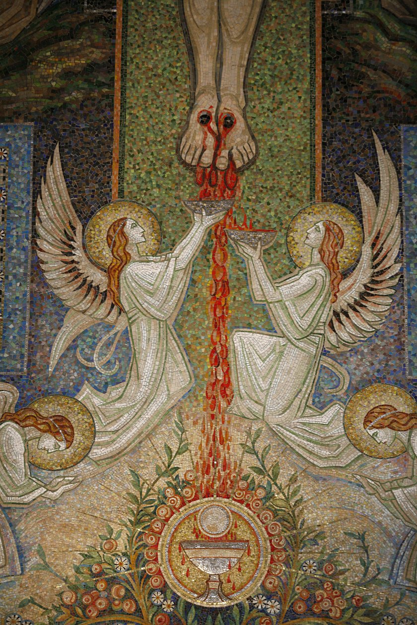 Blood of Christ Mosaic by Antoine Molkenboer, Annecy, France by Unbekannt