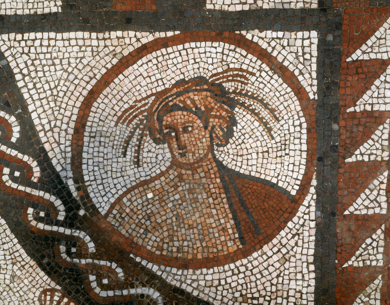 Mosaic Floor, Lullingstone Roman Villa, Eynsford, Kent by Unbekannt