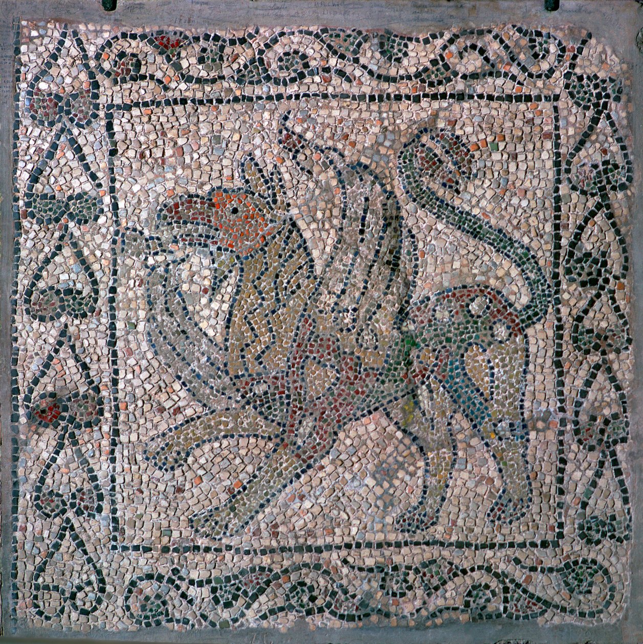 Mosaic of a griffon in the church of San Giovanni Evangelista, 13th century by Unbekannt