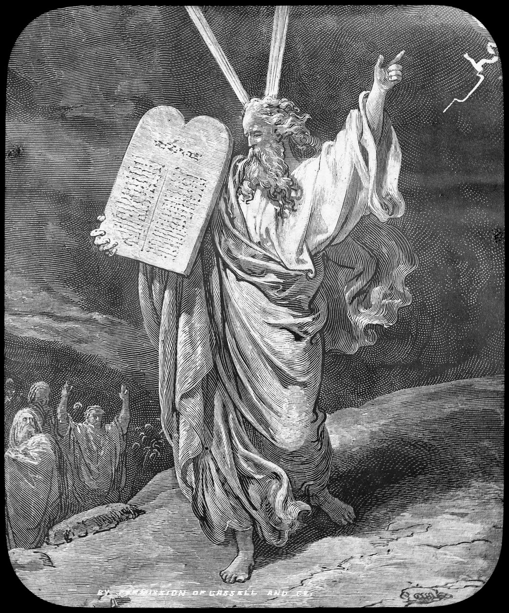 Moses receives the law, late 19th or early 20th century by Unbekannt