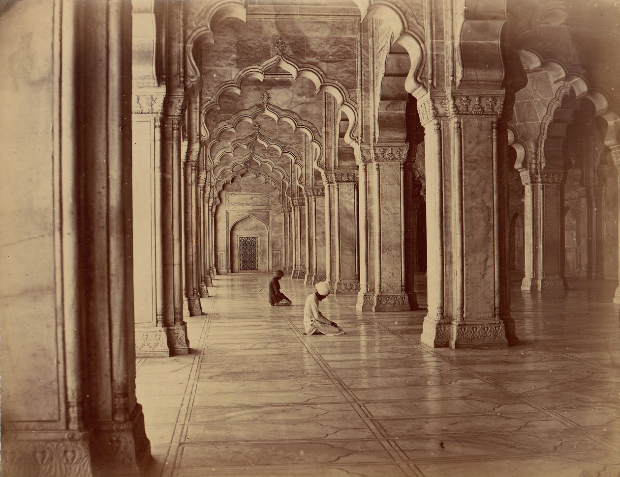 Moti Masjid: Pearl Mosque in Interior of Fort Agra by Unbekannt