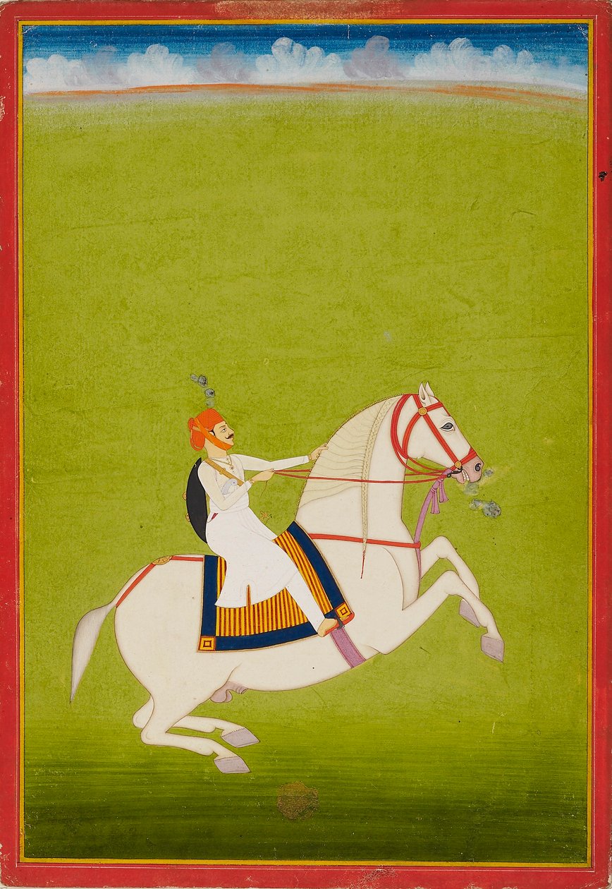 Mounted Rajput, early 19th century by Unbekannt