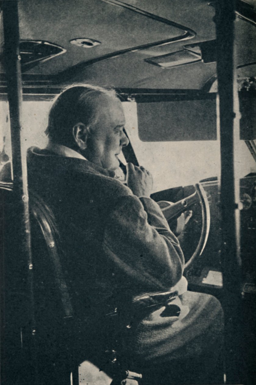 Mr. Churchill with the R.A.F. - at the controls of the flying boat Berwick by Unbekannt