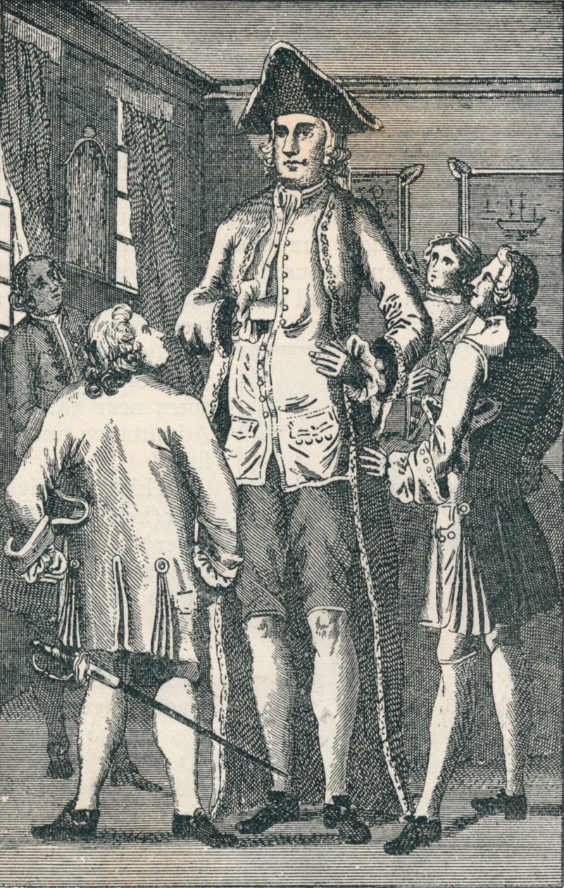 Mr Henry Blacker the British Giant, c. 1750, 1894 by Unbekannt