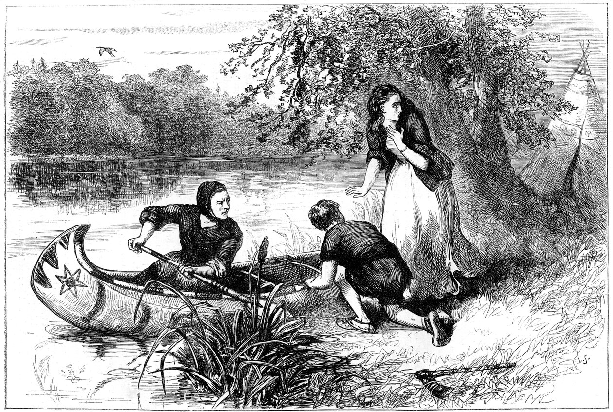 Mrs. Dunstan Escaping Down the Merrimac by Unbekannt
