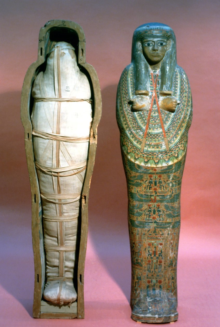 Mummy and Coffin, Egyptian, 21st Dynasty by Unbekannt
