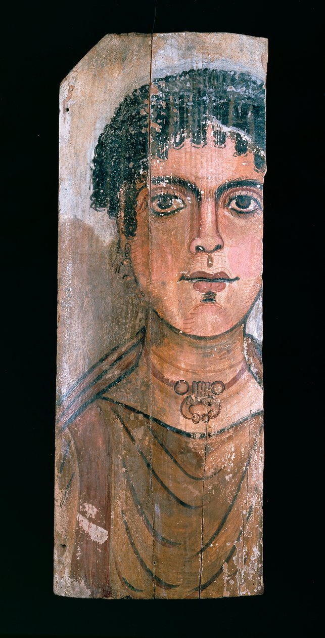 Mummy portrait, 90-110 AD by Unbekannt
