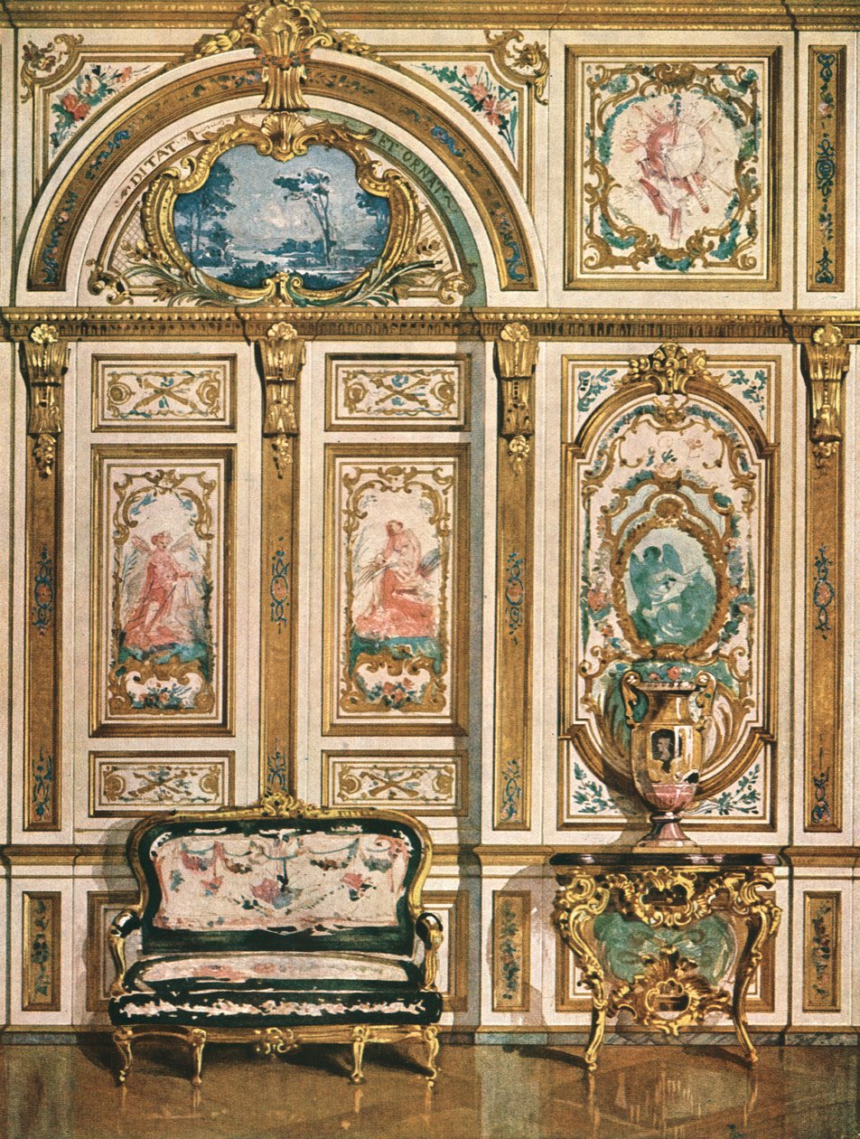 Mural decoration in the Palace of Fontainebleau, France, 1928 by Unbekannt