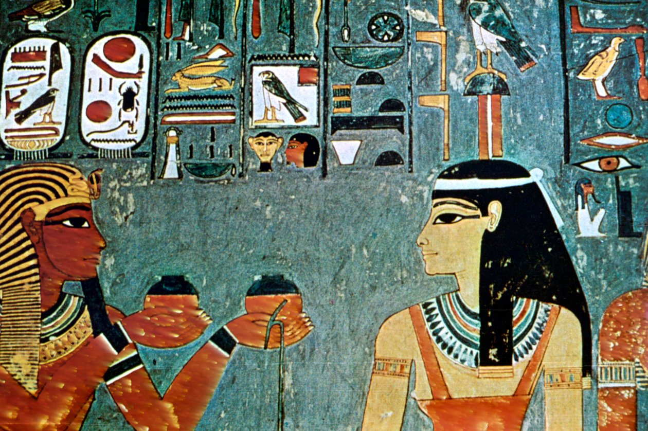 Mural from the Tombs of the Nobles, Thebes, Luxor, Egypt by Unbekannt