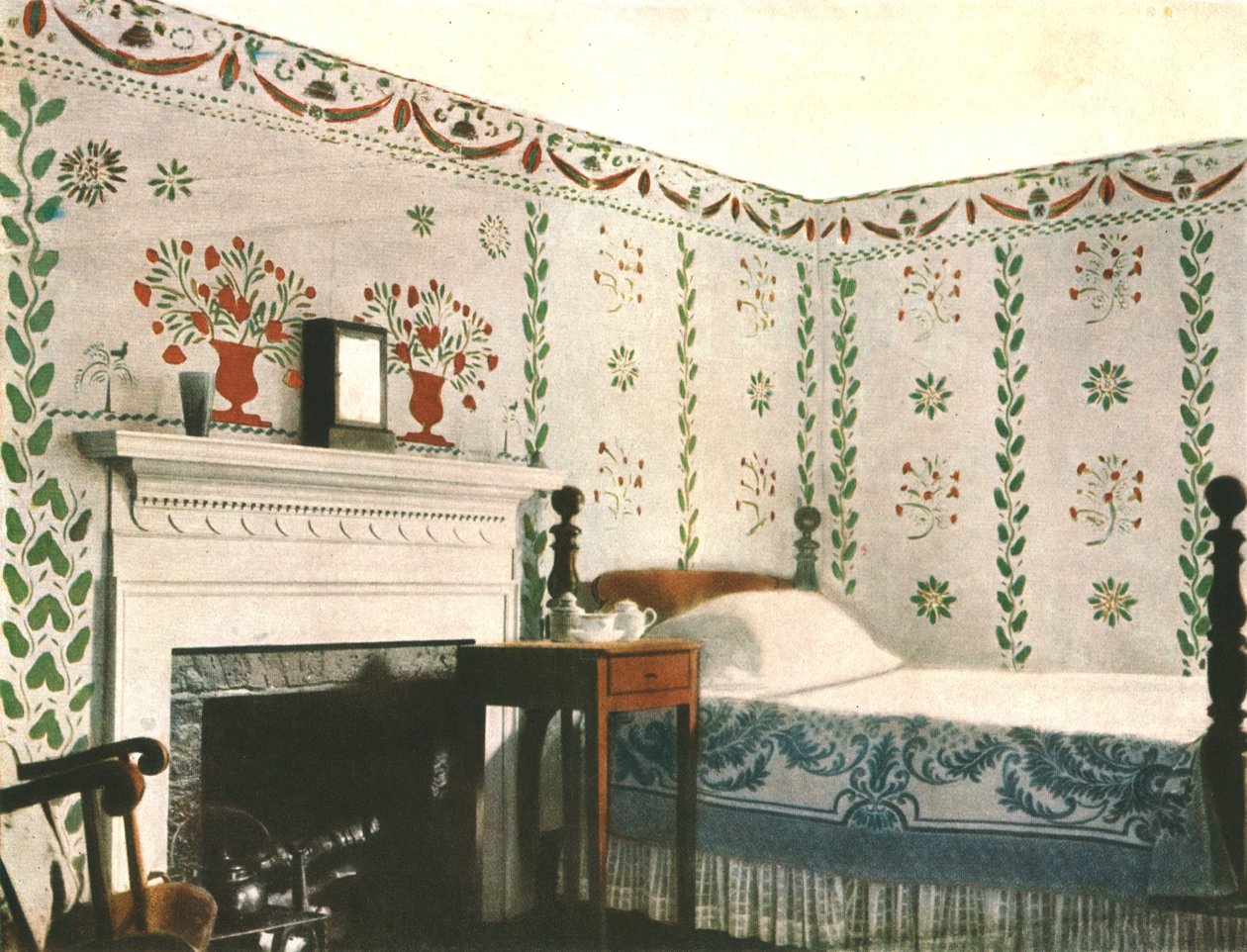 Mural Painting in a Room in Bois House, Riverton, Connecticut, USA, 1928 by Unbekannt