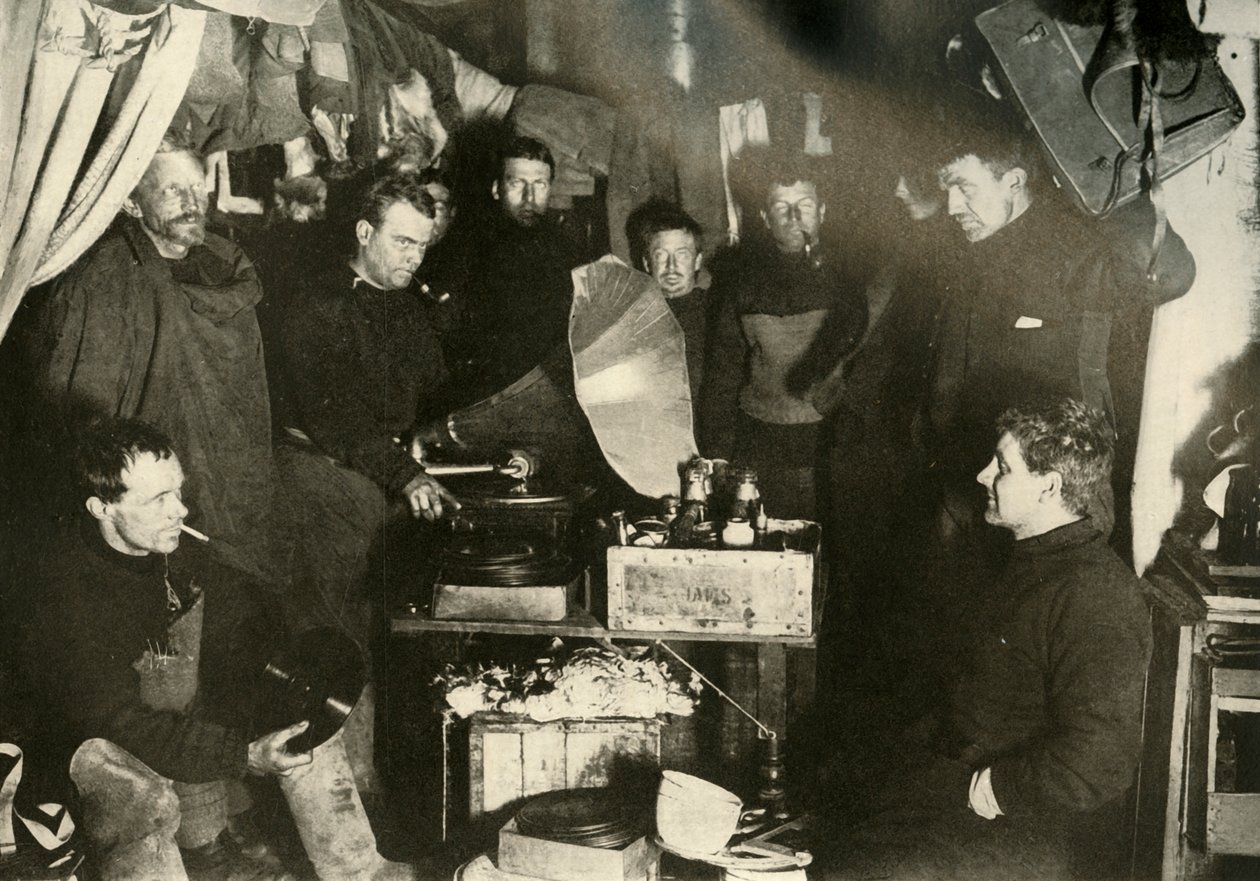 Music in the Hut, c1908, 1909 by Unbekannt