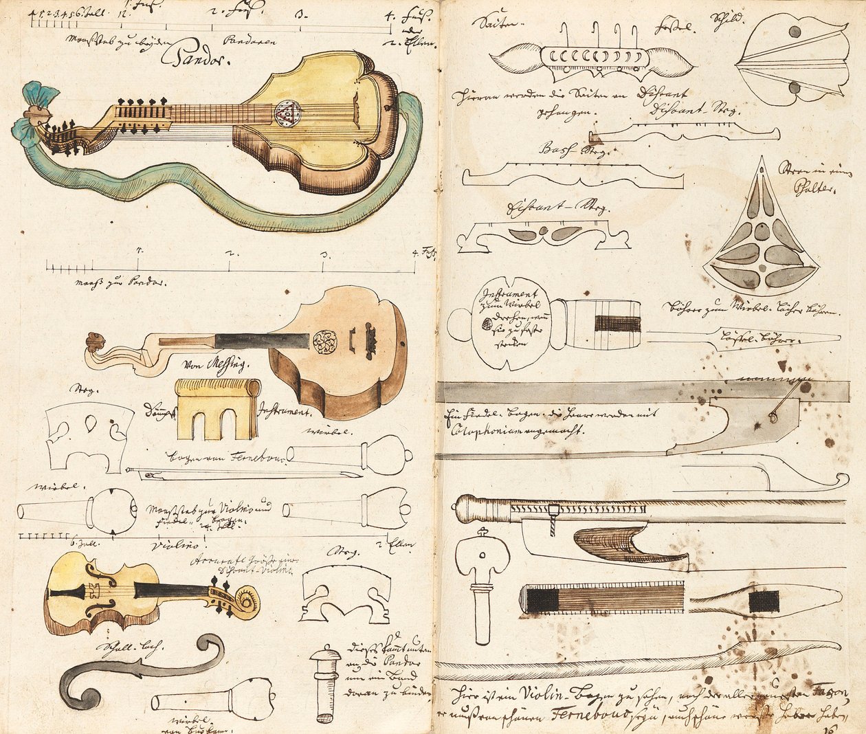 Music Manuscript from Miners Music, ca 1760 by Unbekannt