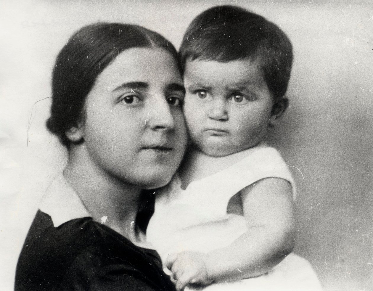 Nadezhda Alliluyeva, Second Wife of Josef Stalin, and Their Daughter Svetlana Alliluyeva by Unbekannt
