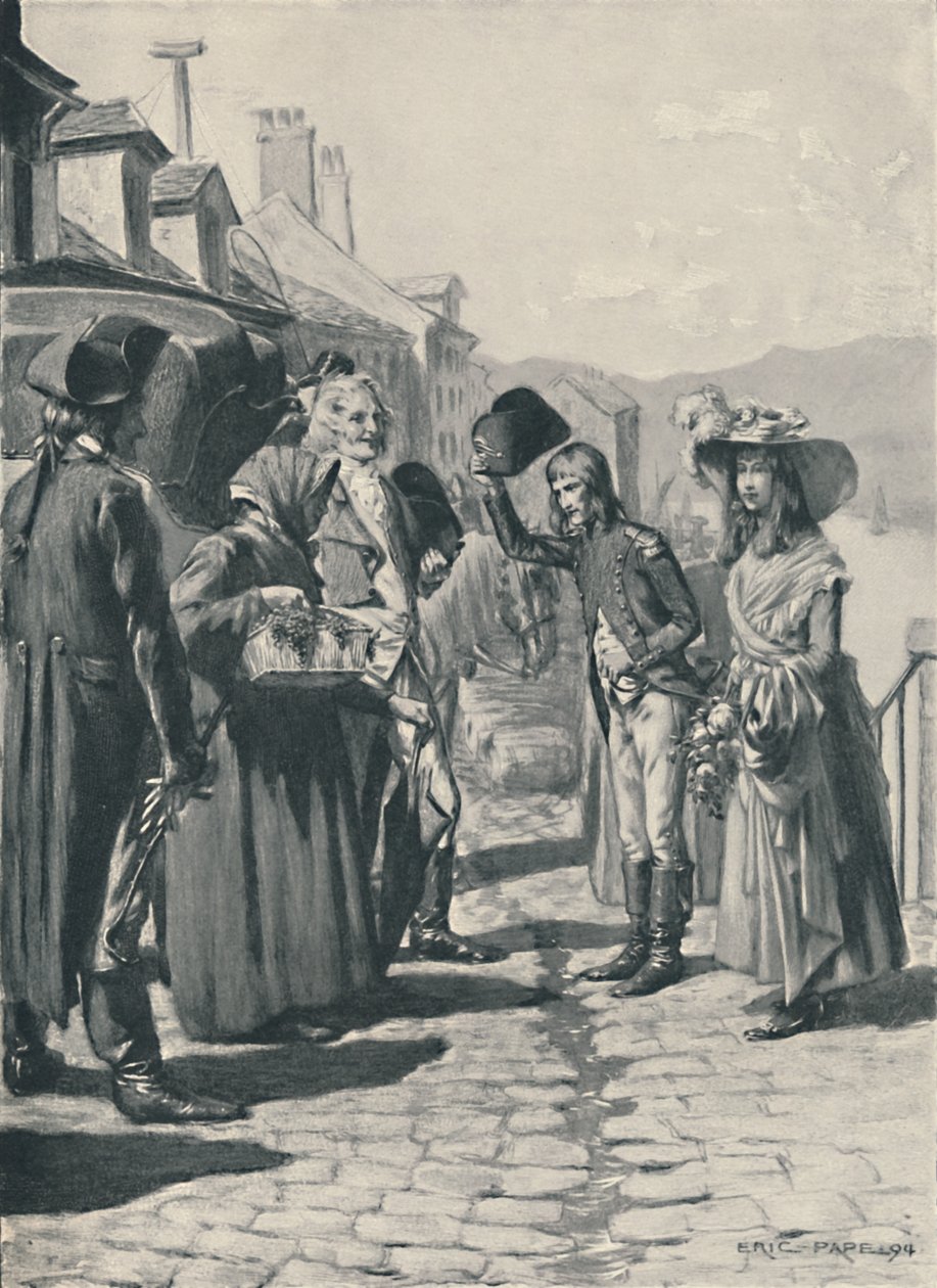 Napoleon On His Way To Corsica With His Sister Elisa by Unbekannt