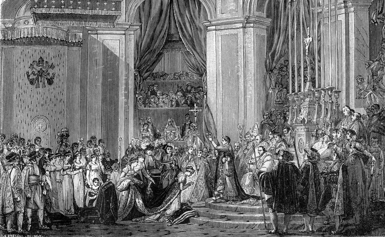 Napoleon crowns Empress Josephine, Notre Dame, Paris, 2nd December 1804 by Unbekannt