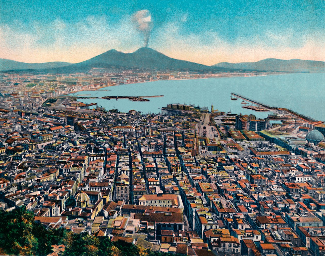 Napoli - Panorama Da S. Martino, View from San Martino by Unbekannt