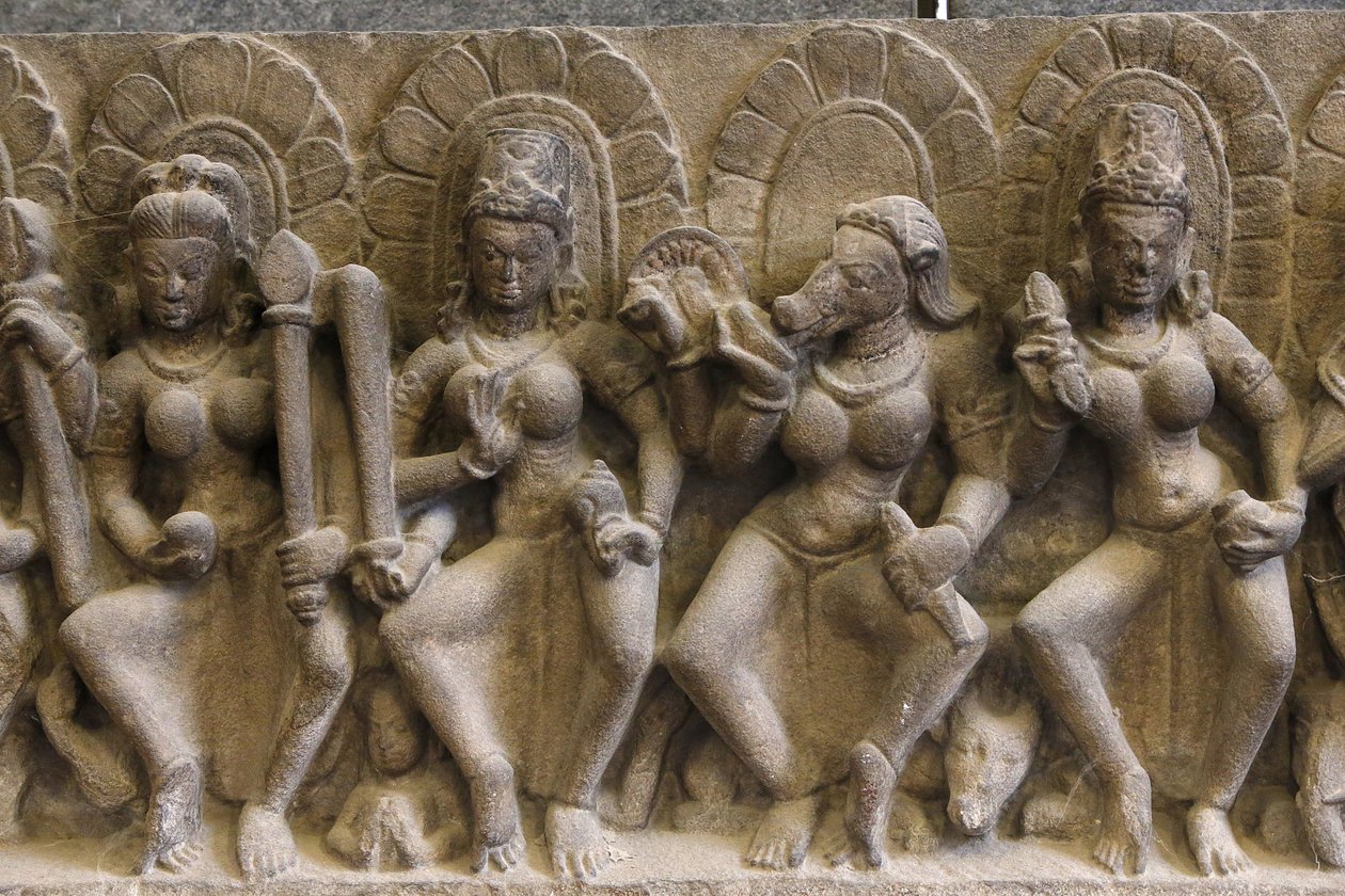 National Museum of India, Delhi. Saptamatrikas (seven divine mothers). Pratihara by Unbekannt