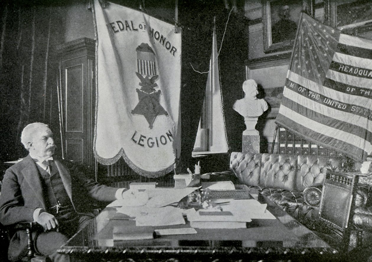 Nelson A. Miles, US Army General, at His Headquarters, 1898 by Unbekannt