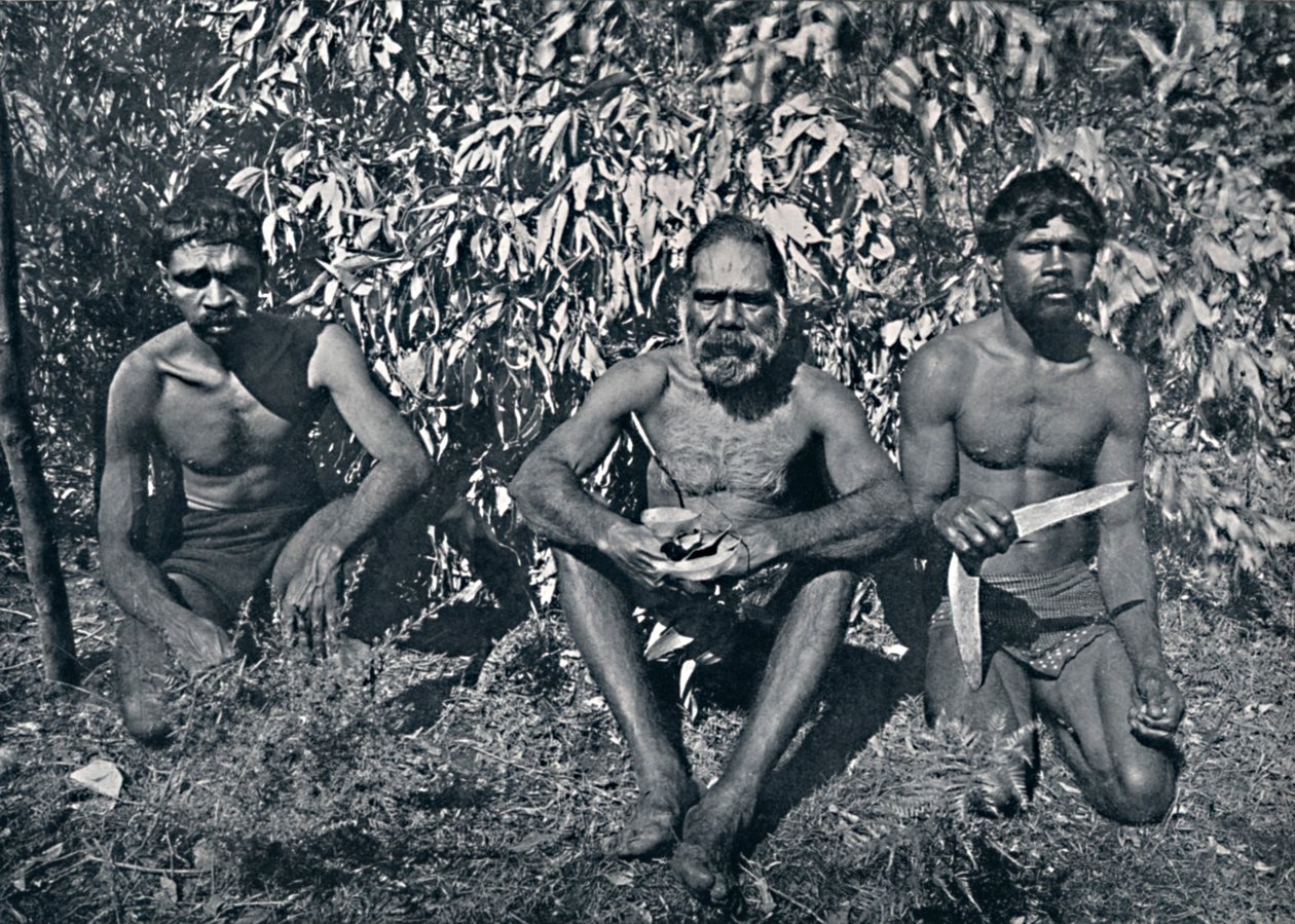 New South Wales Aborigines - King Billy and his A.D.C.s by Unbekannt