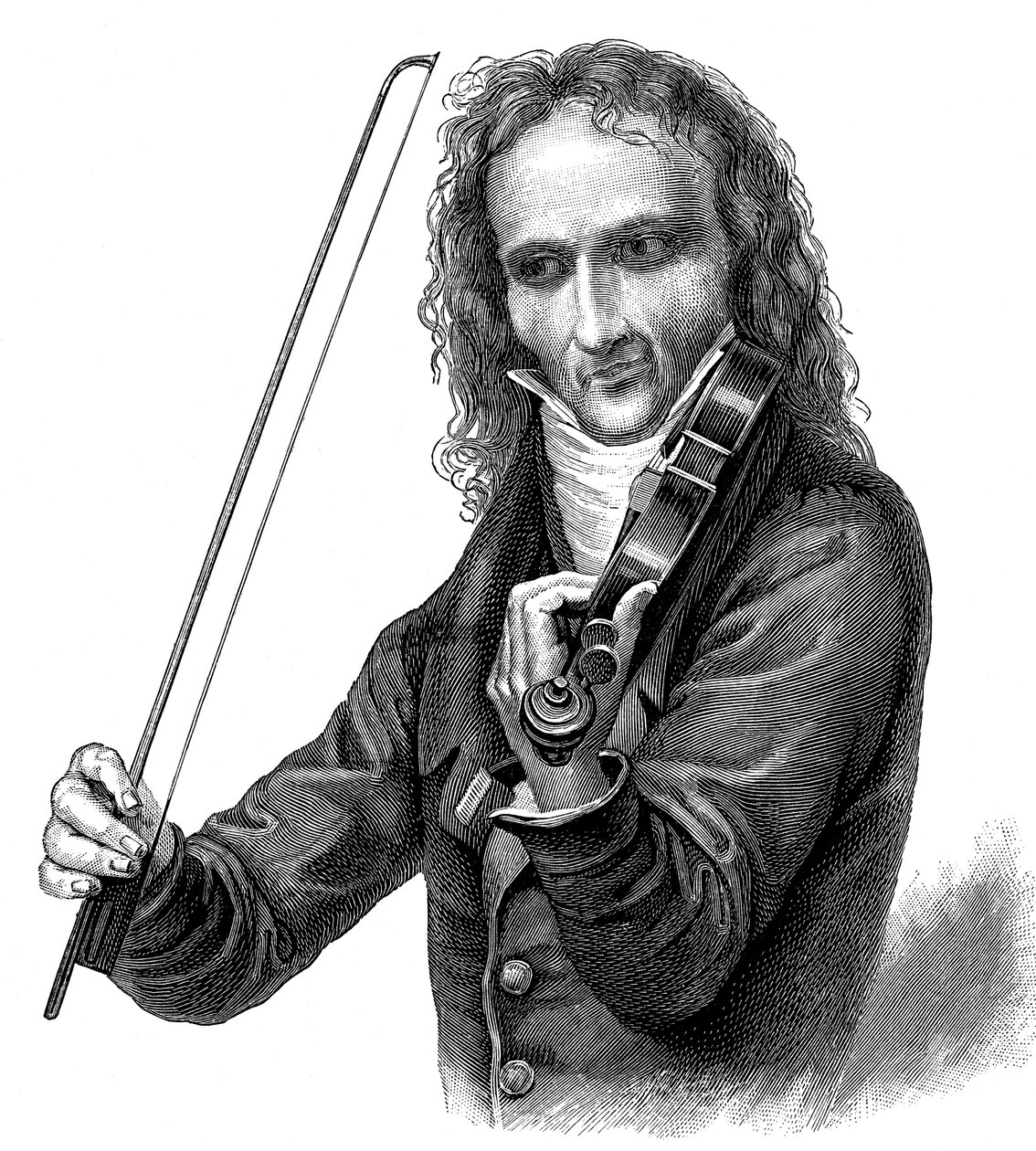 Niccolò Paganini, Italian violinist, violist and composer, 1830s by Unbekannt
