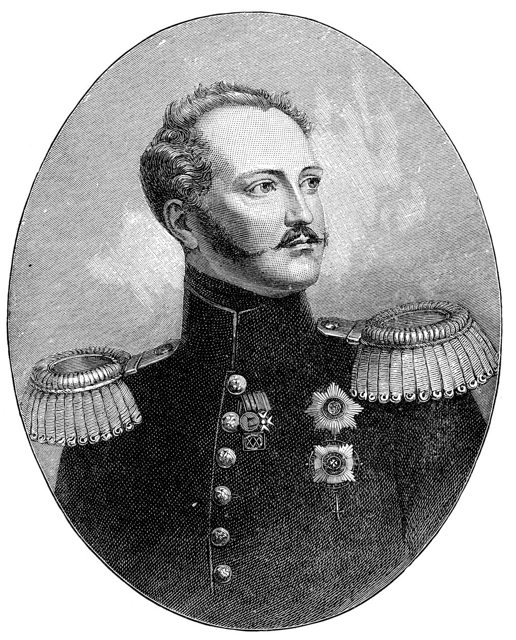Nicholas I 1796-1855, Tsar of Russia in military uniform by Unbekannt