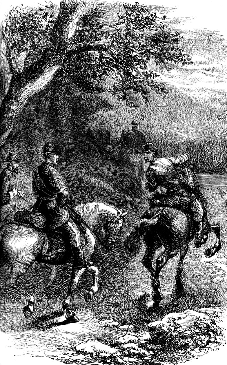 Night March on Harpers Ferry, Virginia, c1861-c1880 by Unbekannt