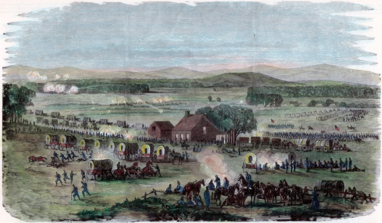 Night of the Battle Cedar Mountain, Culpeper County, Virginia, American Civil War by Unbekannt