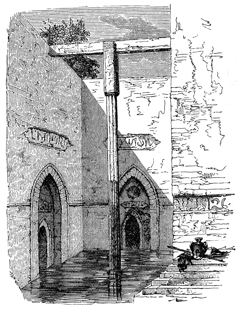 Nilometer on the Island of Roda, Cairo, Egypt by Unbekannt