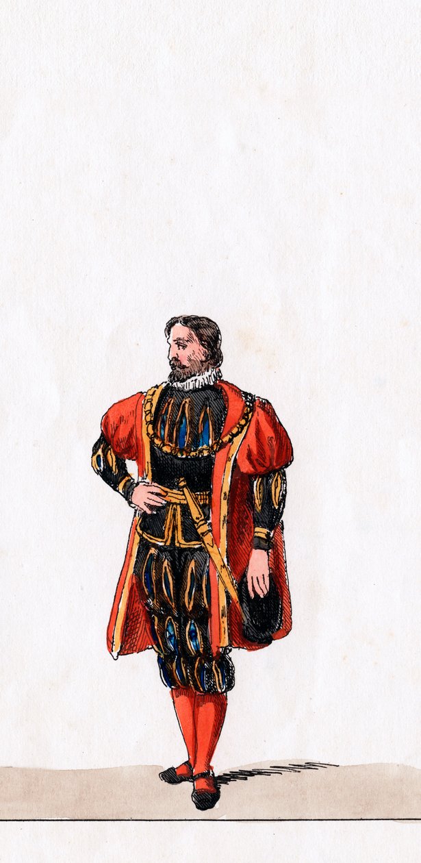 Nobleman, costume design for Shakespeare