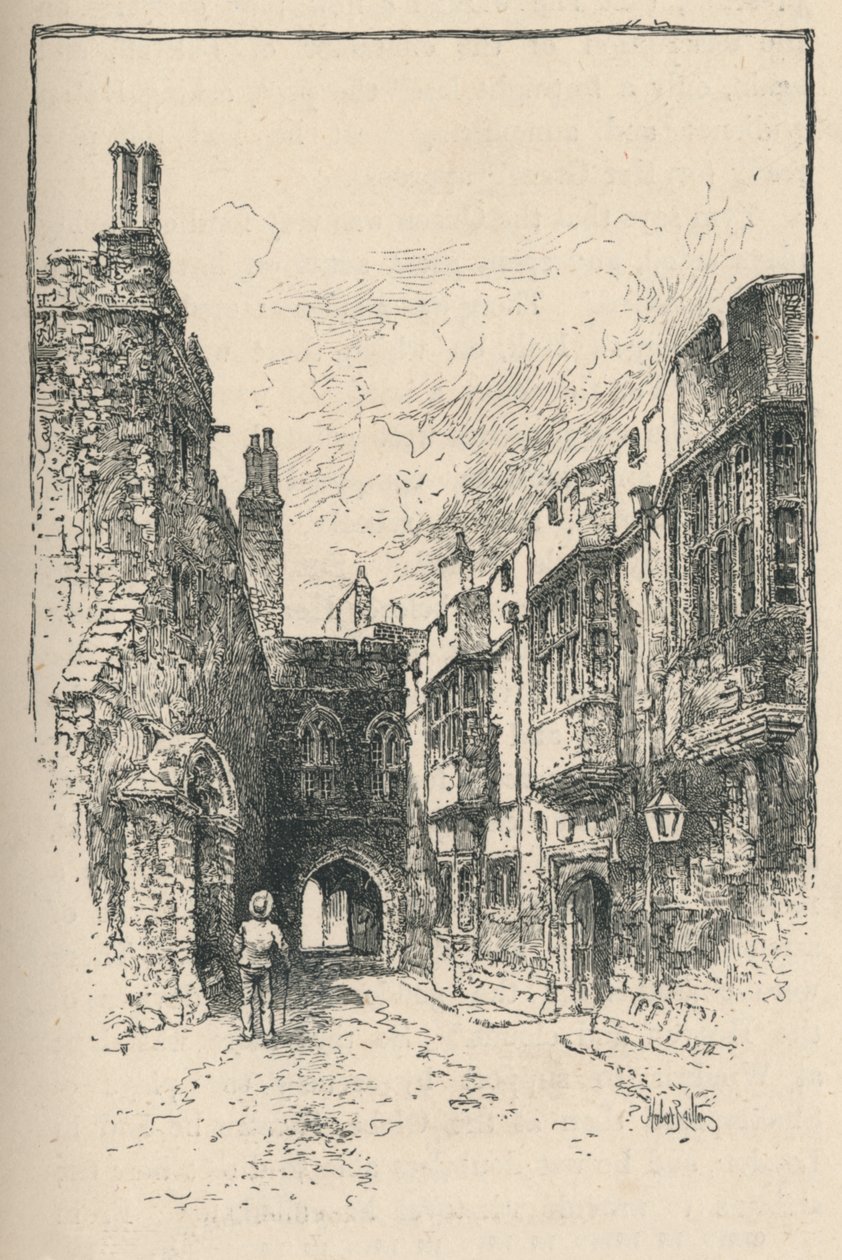 Northern Gate and Library, from King John