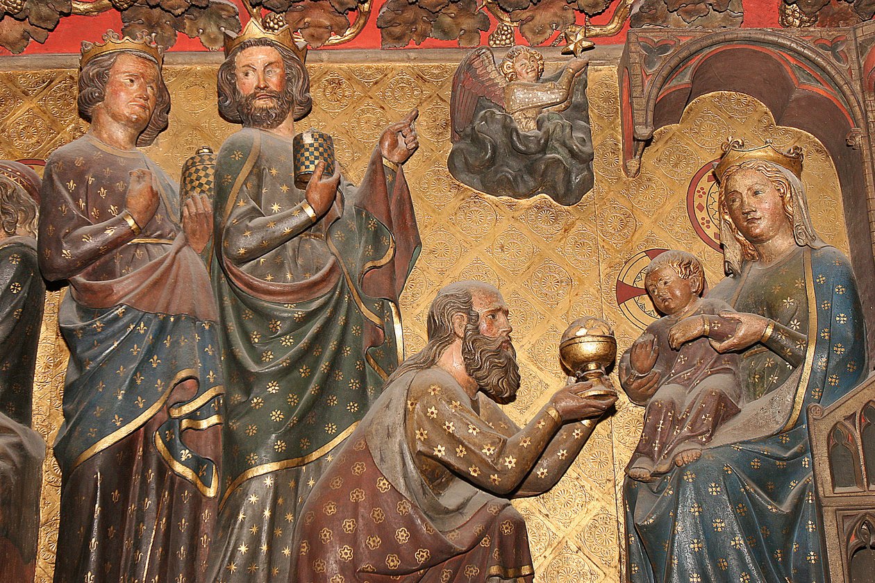 Notre Dame de Paris Cathedral Sculpture: Epiphany, Paris, France by Unbekannt
