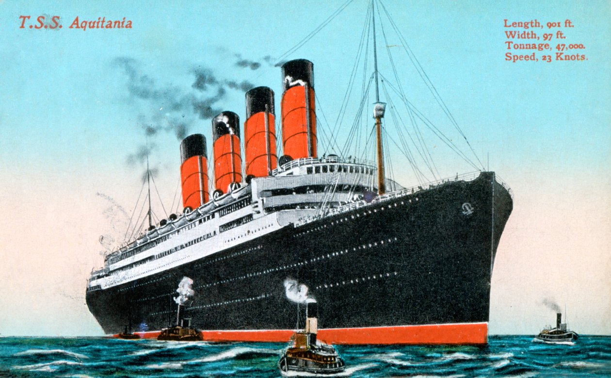 Ocean Liner RMS Aquitania by Unbekannt