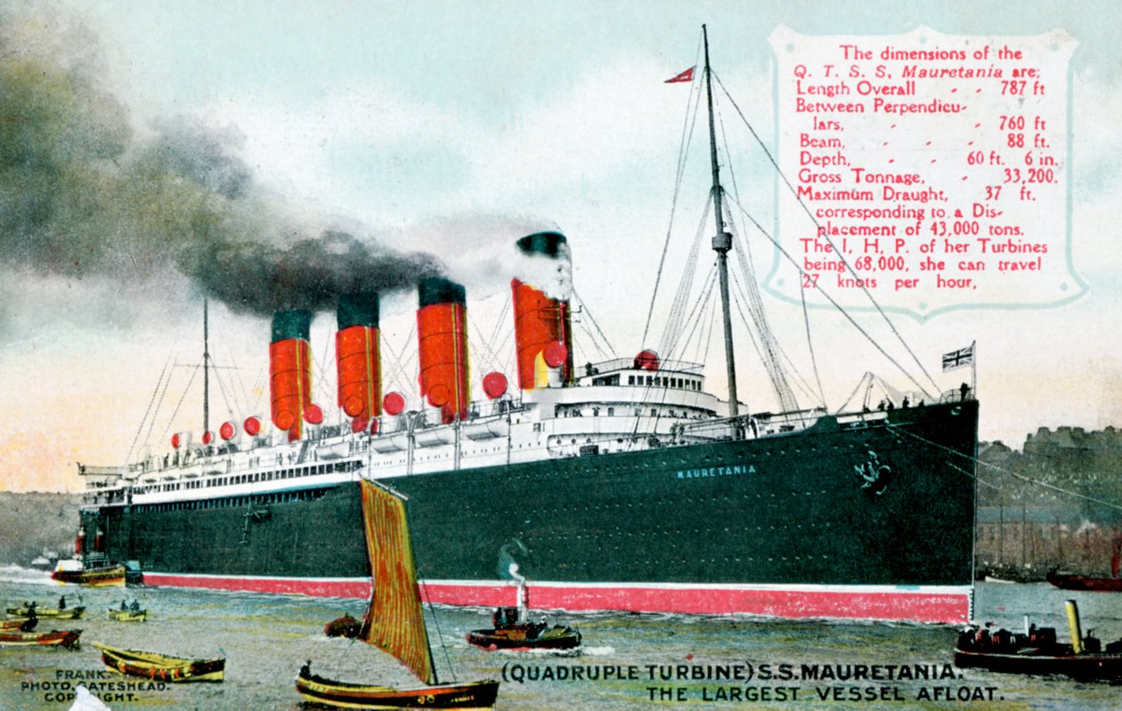 Ocean Liner RMS Mauretania by Unbekannt