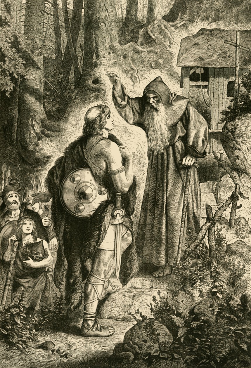 Odoacer and the Monk Severinus, 5th century by Unbekannt