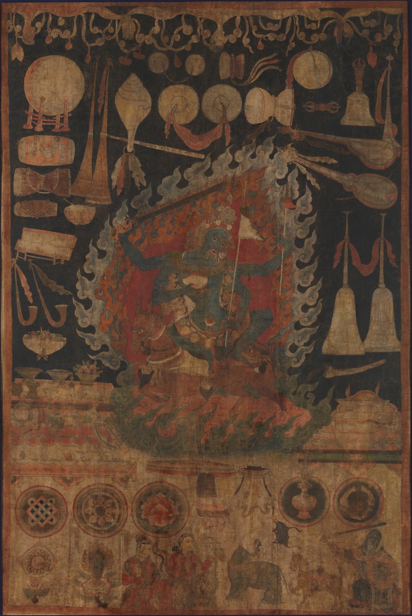 Offerings to the Goddess Palden Lhamo, late 16th century by Unbekannt
