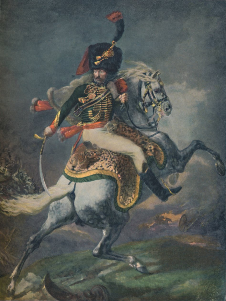 Officer of the Mounted Chasseurs Charging. Imperial Guard by Unbekannt