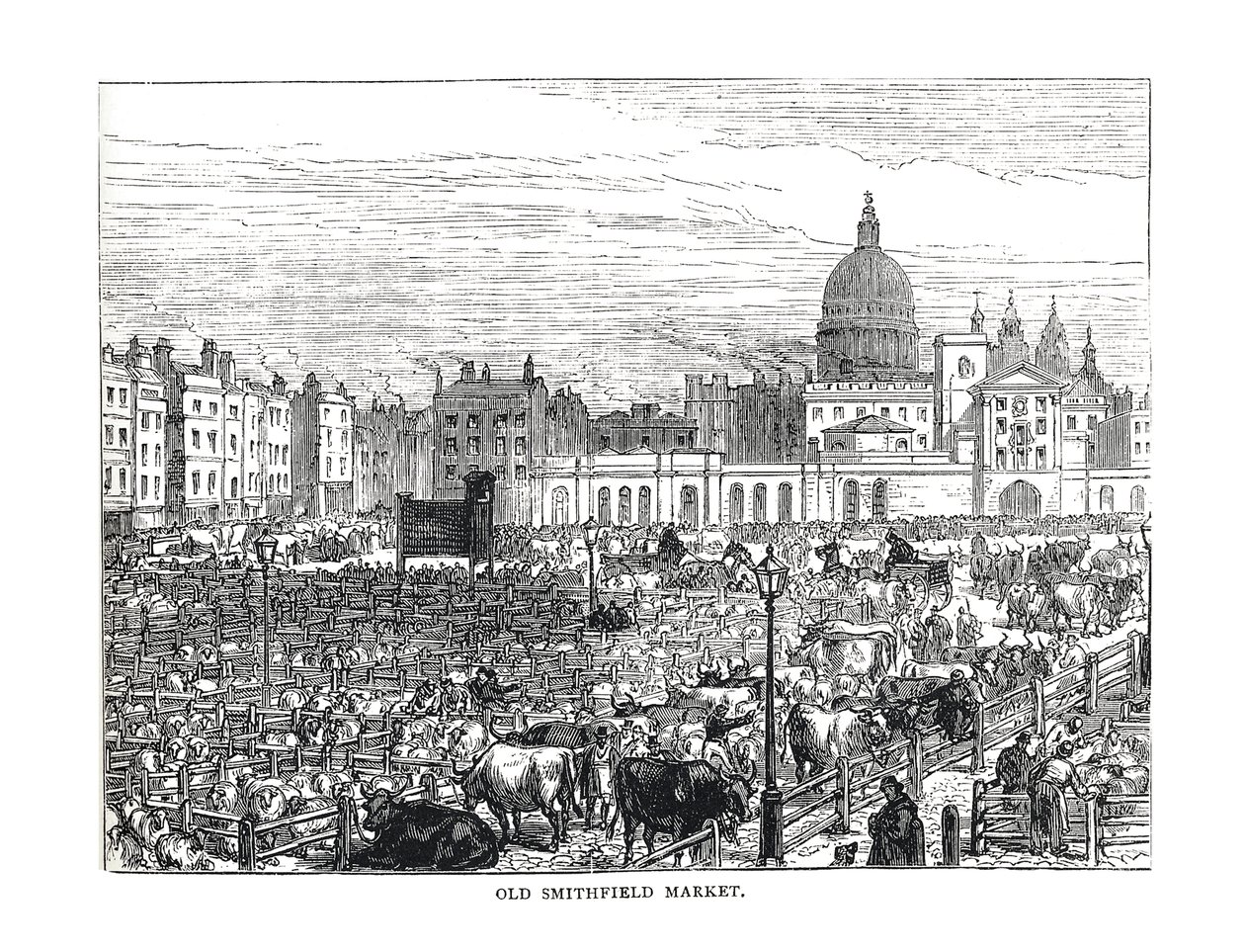 Old Smithfield Market, 1878 by Unbekannt