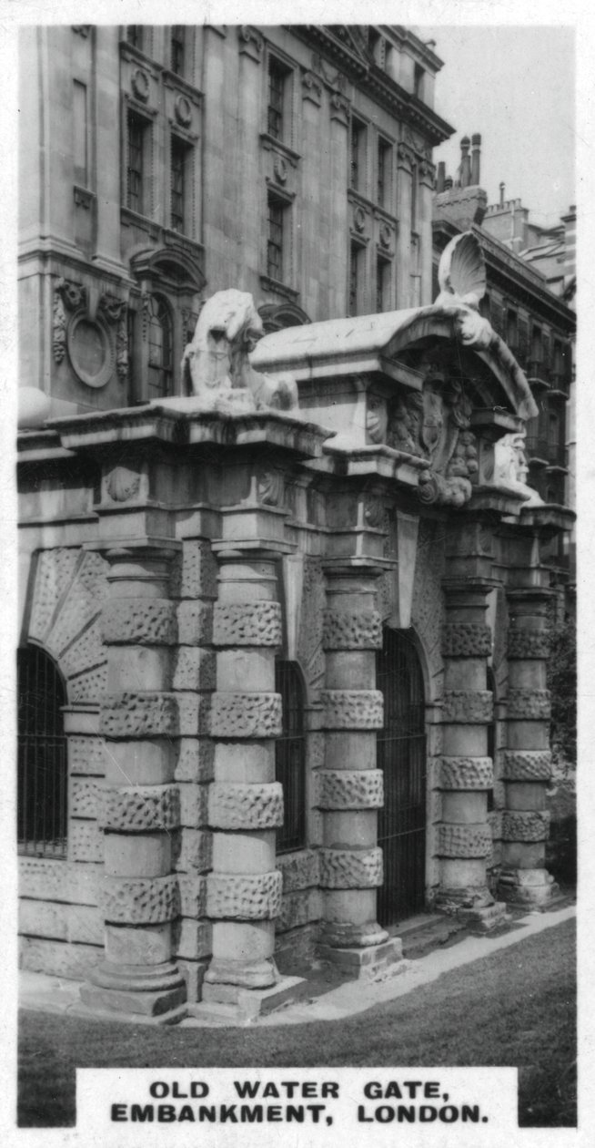 Old Water Gate, Embankment, London by Unbekannt