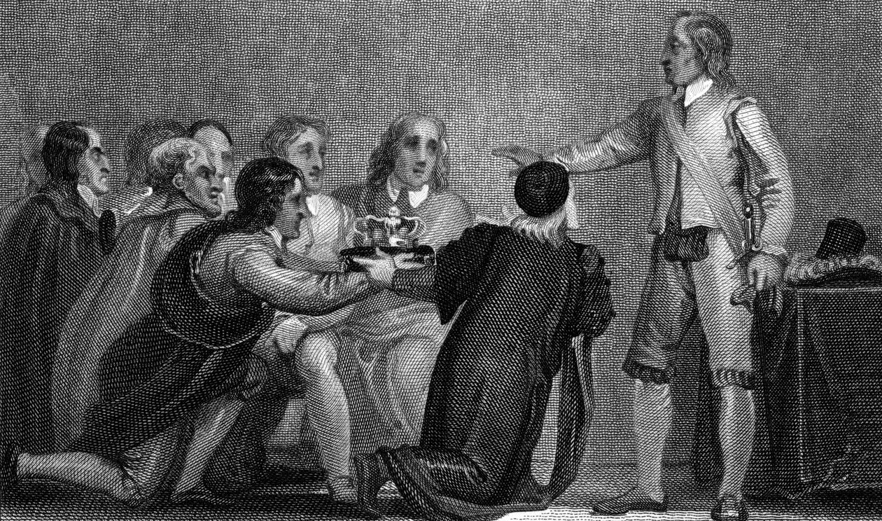 Oliver Cromwell Rejecting the Crown, 1650s by Unbekannt