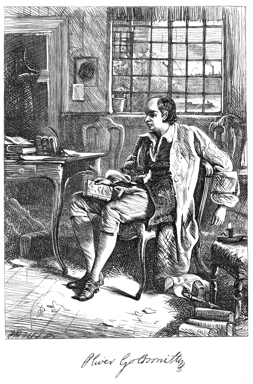 Oliver Goldsmith, 18th-Century Playwright by Unbekannt