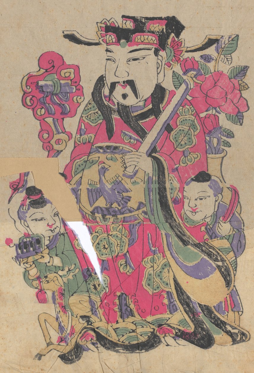 One hundred thirty-five woodblock prints including New Year