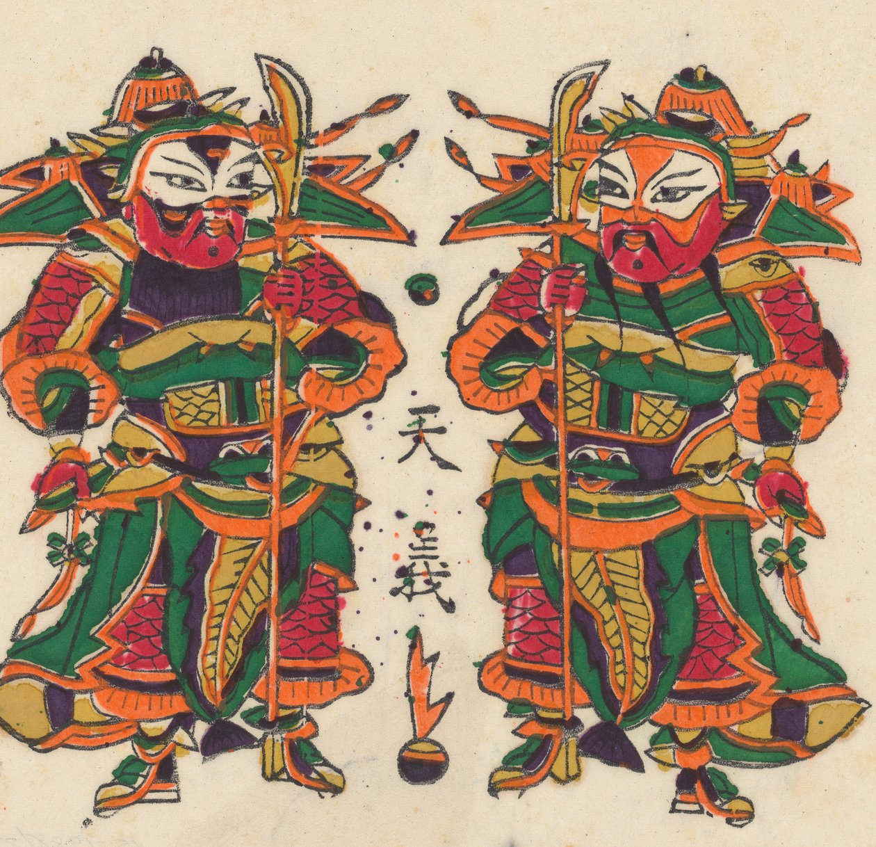 One hundred thirty-five woodblock prints including New Year