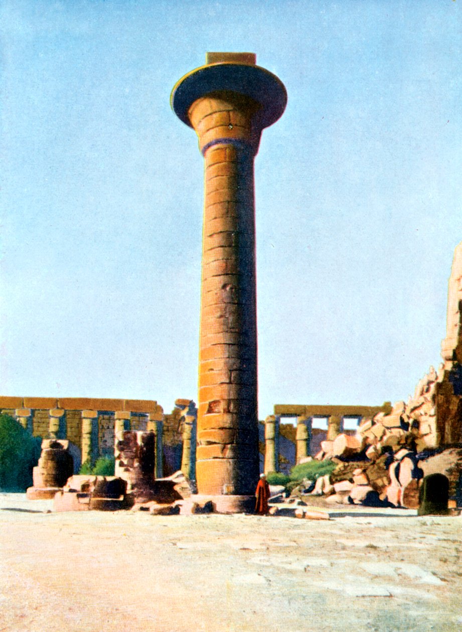 One of the Columns of King Taharqa, Karnak, Egypt, 20th Century by Unbekannt