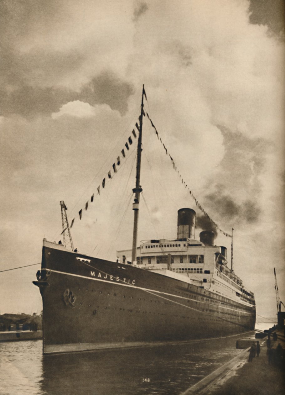One of the Largest Ships Afloat, the Majestic Owned by the Cunard White Star Line by Unbekannt