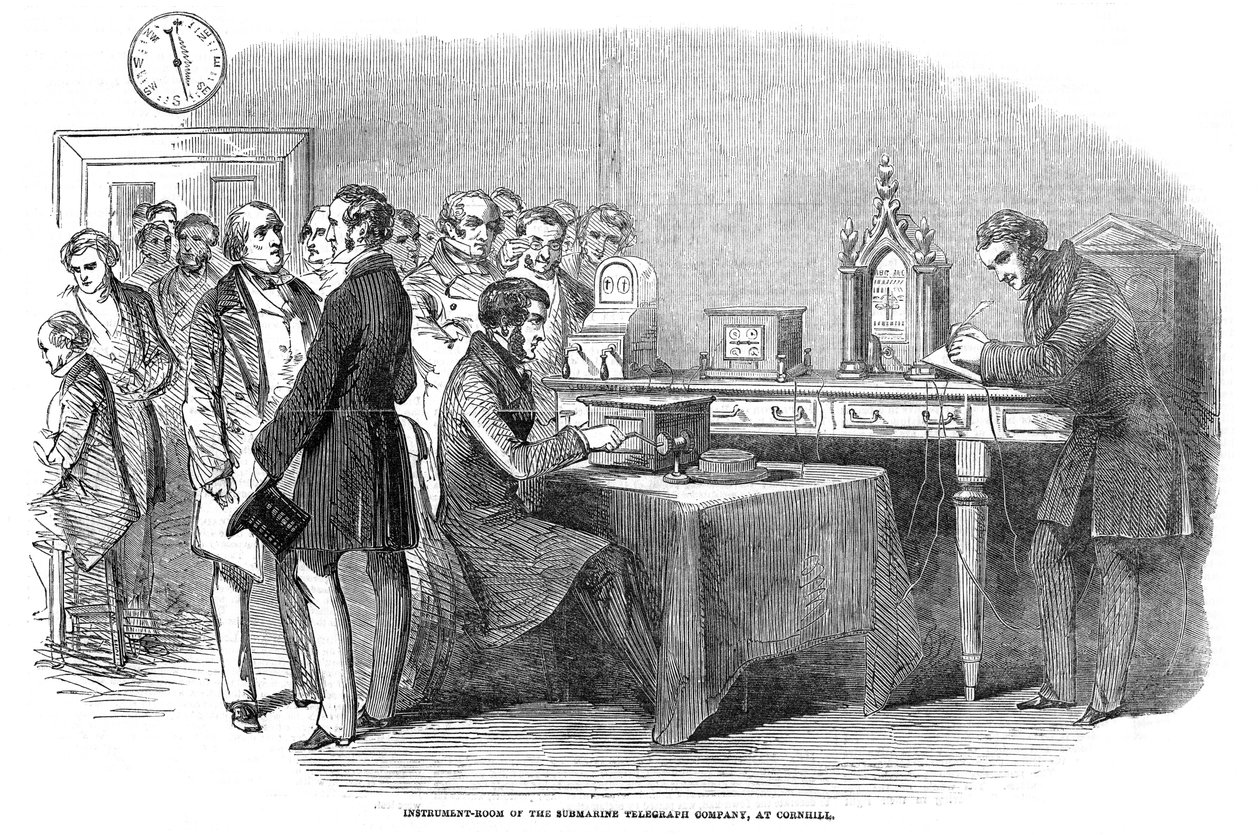Opening of the 1851 London to Paris telegraph link, 1852 by Unbekannt