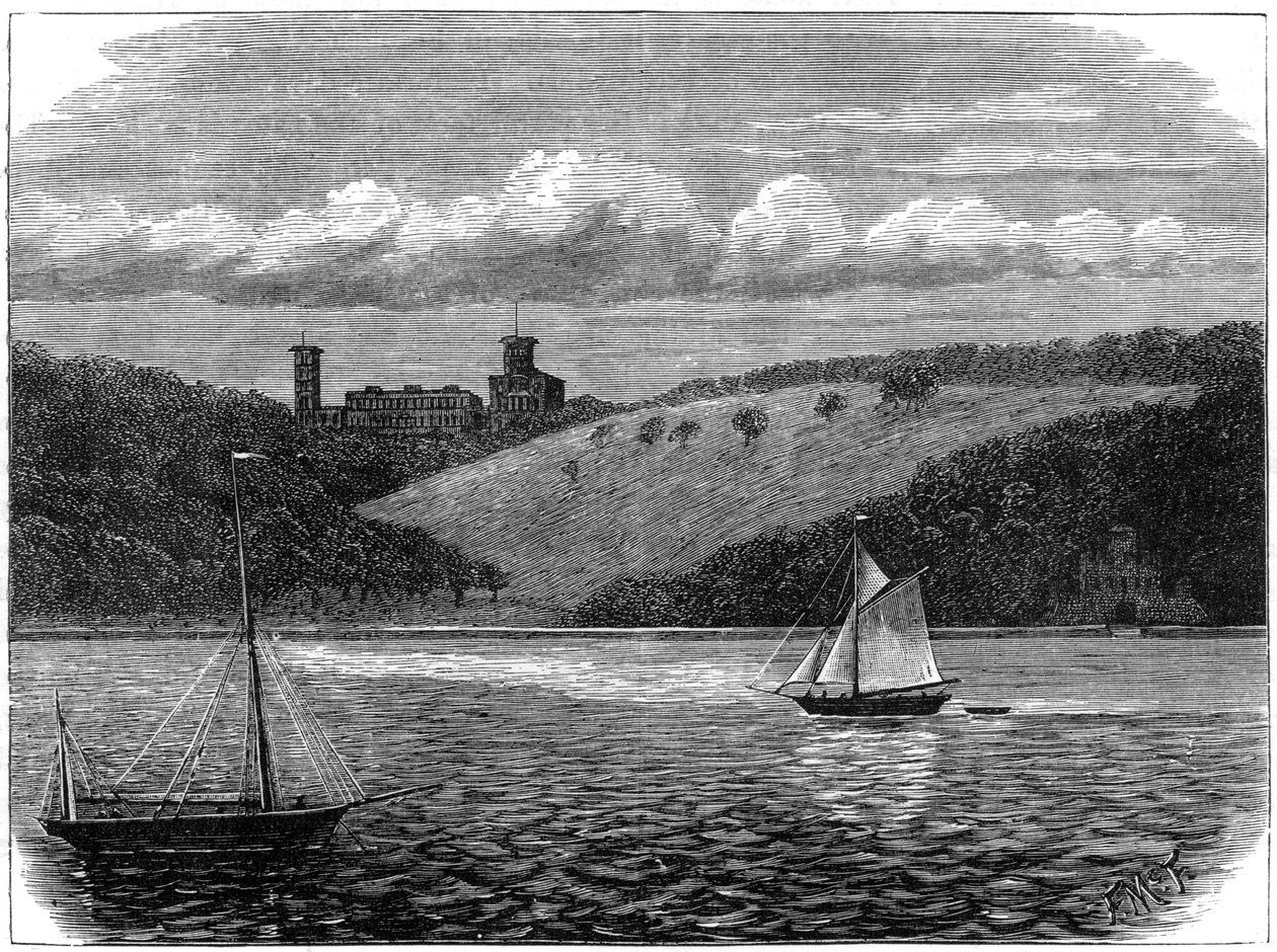 Osborne House, Isle of Wight, as Seen from the Sea by Unbekannt