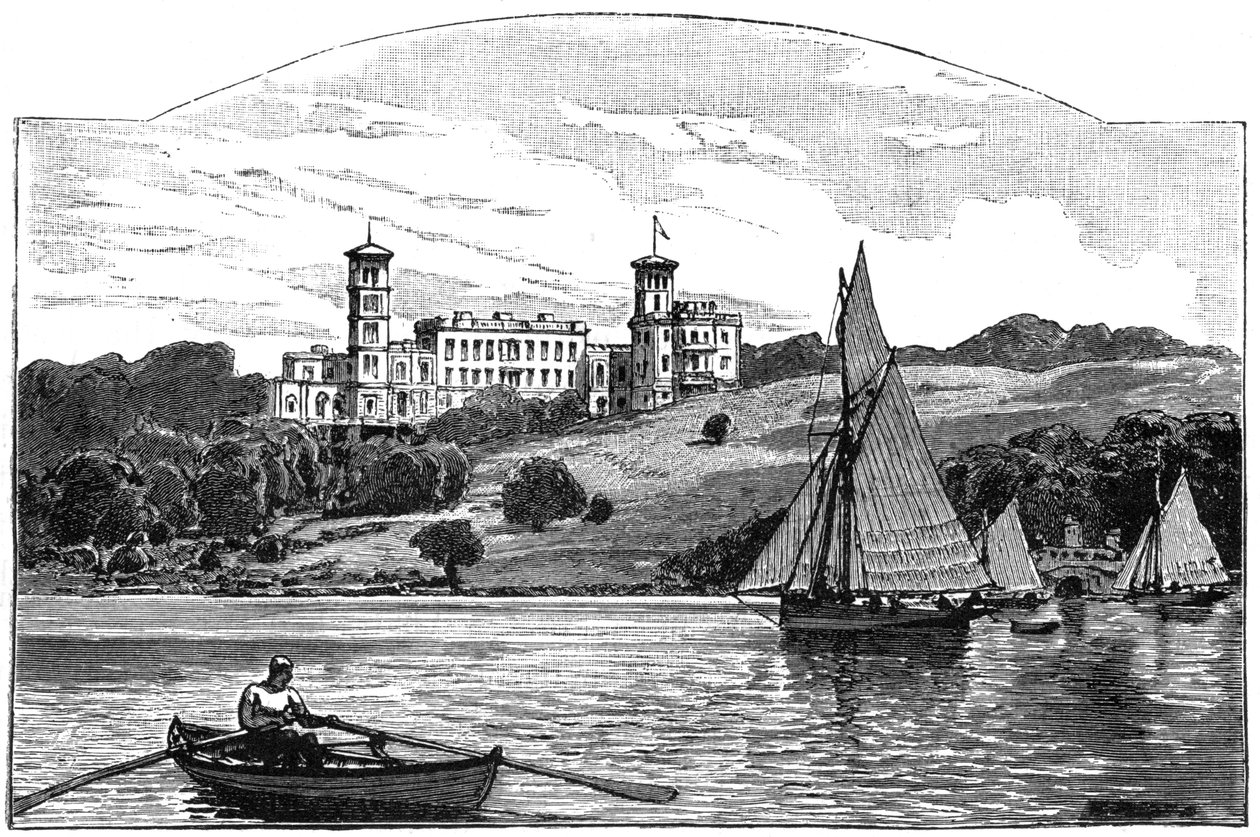 Osborne House from the Solent, East Cowes, Isle of Wight, 1900 by Unbekannt