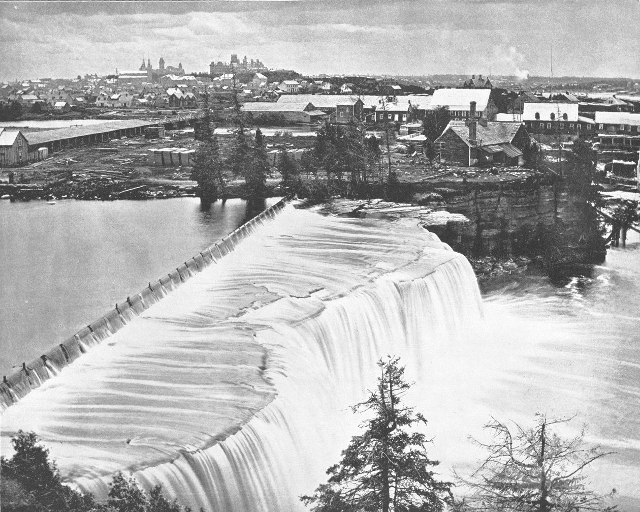Ottawa, Canada, from Rideau Falls, c1900 by Unbekannt